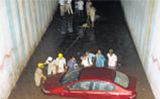 Heavy rain, hailstorm batter City
